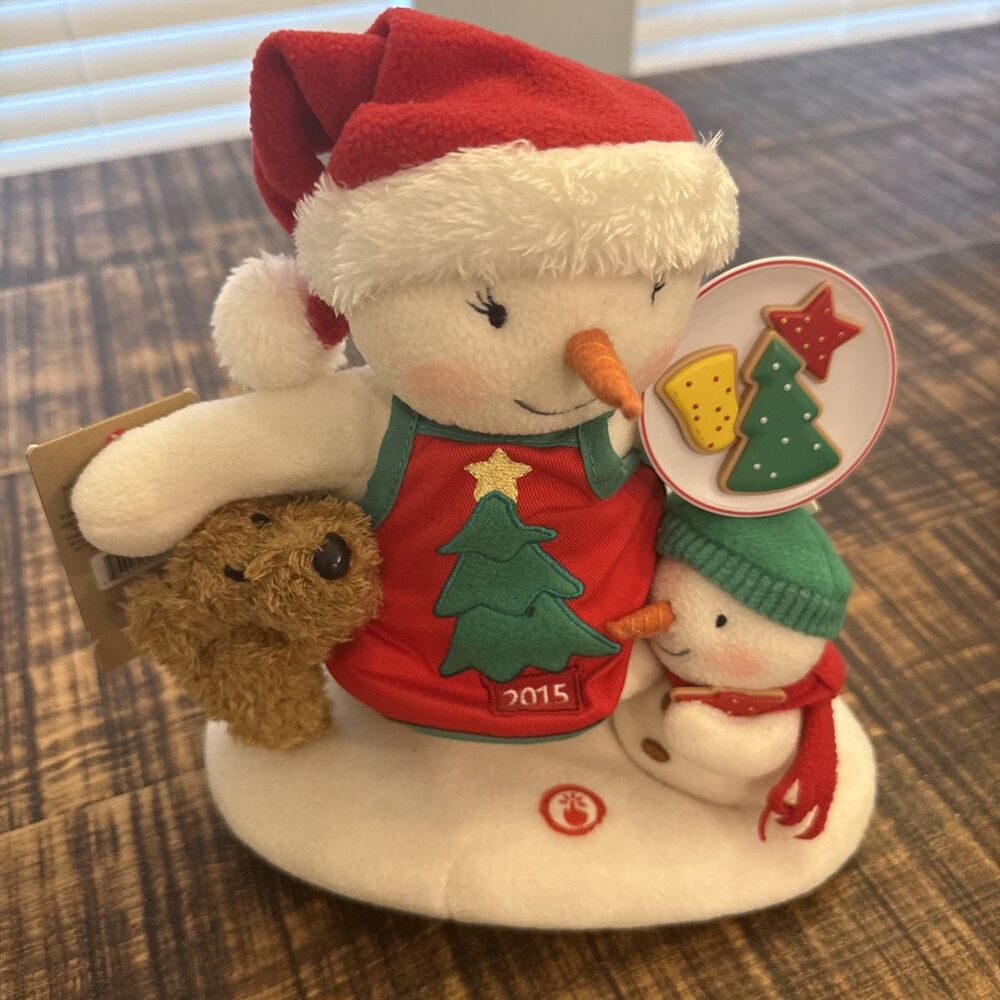 2015 Hallmark Jingle Pals "Time For Cookies" Snowman Singing Dancing.